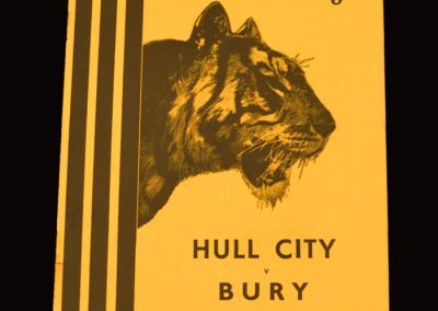 Hull City v Bury 11.04.1955