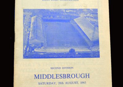 Middlesbrough v Huddersfield 28.08.1965