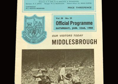 Middlesbrough v Spurs 22.01.1966 - FA Cup 3rd Round