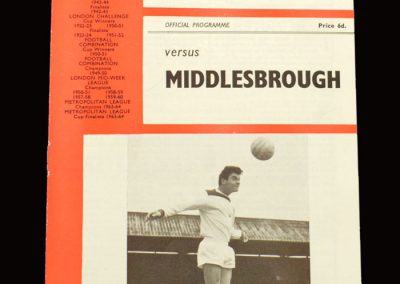 Middlesbrough v Charlton 12.03.1966