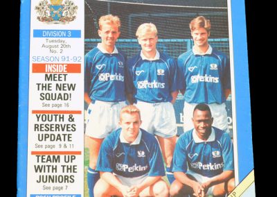 Aldershot v Peterborough 20.08.1991 - League Cup 1st Round 1st Leg