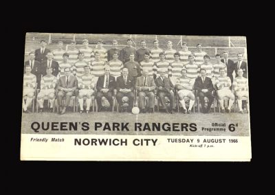 QPR v Norwich 09.08.1966 (friendly)