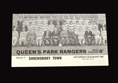QPR v Shrewsbury 20.08.1966