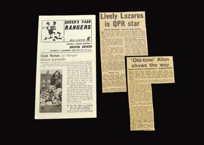 QPR v Bristol Rovers 03.12.1966