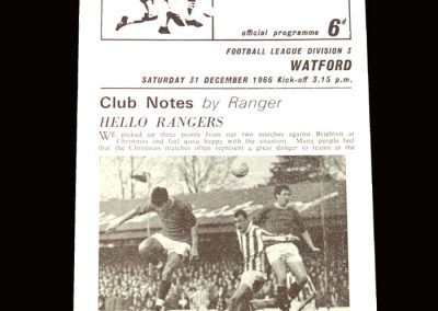 QPR v Watford 31.12.1966