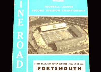 Man City v Portsmouth 13.11.1965