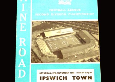 Man City v Ipswich 27.11.1965
