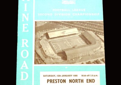 Man City v Preston 15.01.1966