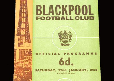 Man City v Blackpool 22.01.1966 - FA Cup 3rd Round
