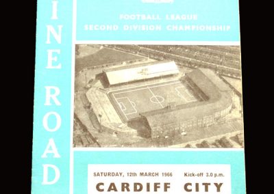 Man City v Cardiff 12.03.1966
