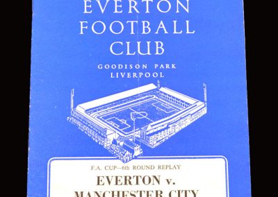 Man City v Everton 29.03.1966 - FA Cup 6th Round Replay