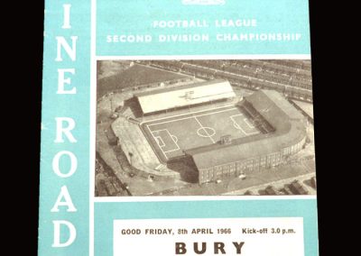 Man City v Bury 08.04.1966