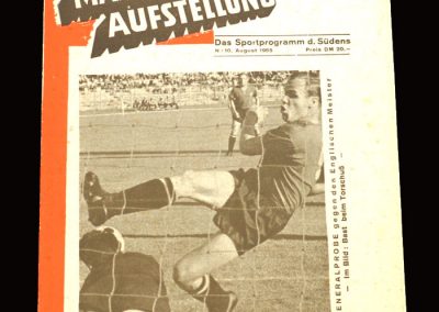 Man Utd v Nurnberg 10.08.1965 (friendly)