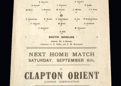 Fulham v South Shields 30.08.1919