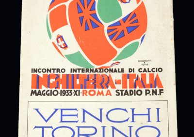 Italy v England 13.05.1933
