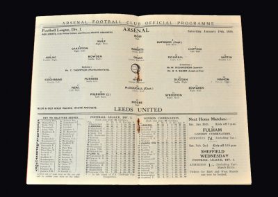 Arsenal v Leeds 19.01.1935