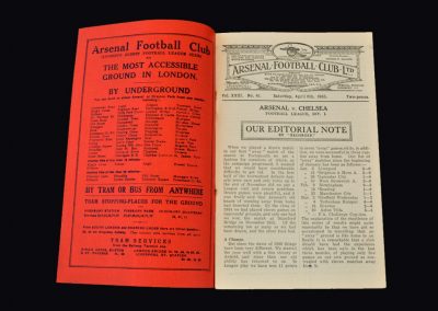 Arsenal v Chelsea 06.04.1935