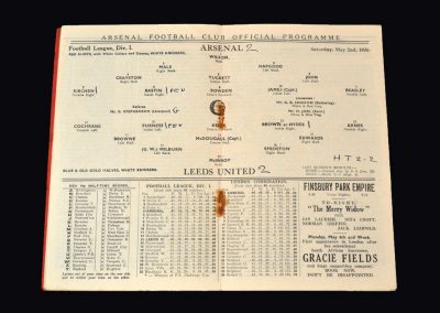 Arsenal v Leeds 02.05.1936