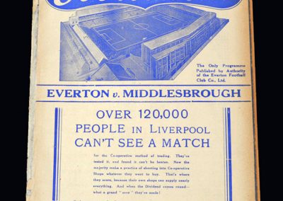Everton v Middlesbrough 19.03.1938