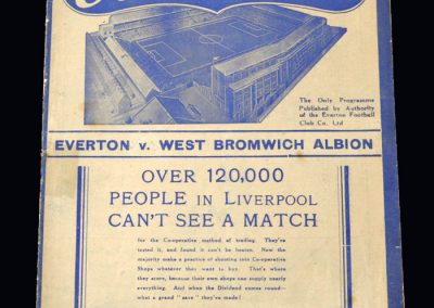 Everton v West Brom 02.04.1938