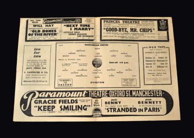 Everton v Man Utd 29.03.1939