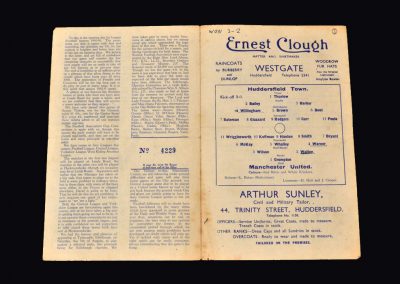 Man Utd v Huddersfield 25.08.1945