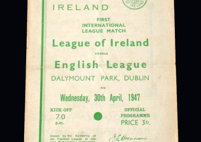 Irish League v English League 30.04.1947