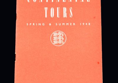 FA 1948 Continental Tours Report