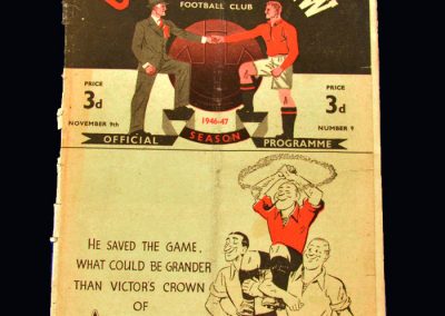 Man Utd v Derby 09.11.1946