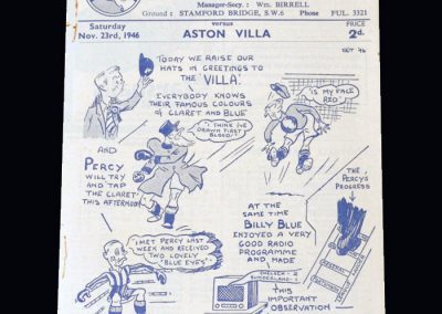 Chelsea v Aston Villa 23.11.1946