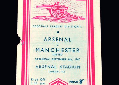 Man Utd v Arsenal 06.09.1947