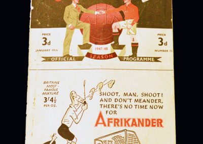 Man Utd v Arsenal 17.01.1948
