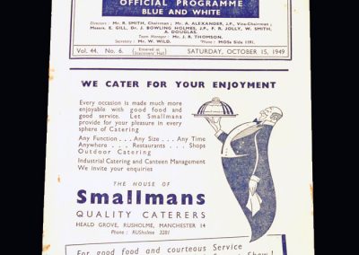 Man City v Stoke 15.10.1949