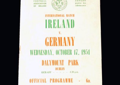 Ireland v Germany 17.10.1951