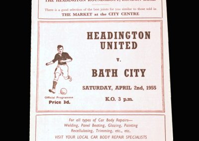 Headington v Bath City 02.04.1955