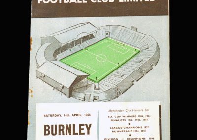 Man City v Burnley 14.04.1956
