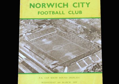 Norwich v Sheff Utd 04.03.1959 - FA Cup 6th Round Replay