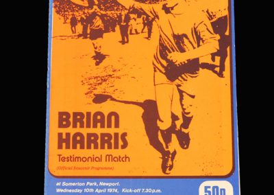 Newport v Everton 10.04.1974 (Brian Harris testimonial)