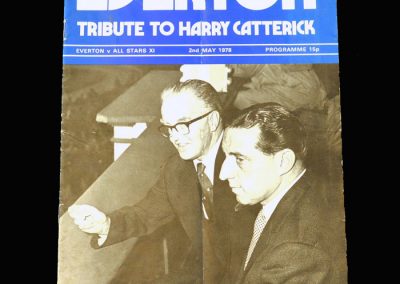 Everton v All Stars 11 02.05.1978 (Harry Catterick testimonial. Tony back at Goodison)