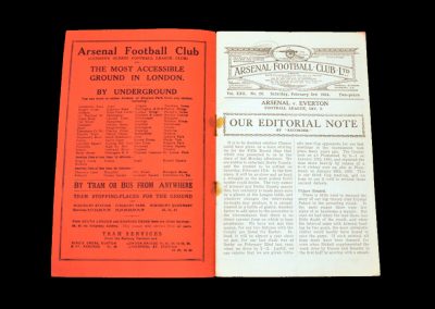 Arsenal v Everton 03.02.1934