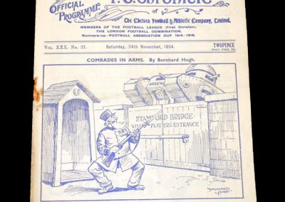 Chelsea v Arsenal 24.11.1934