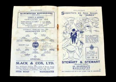Man City v Arsenal 23.02.1935
