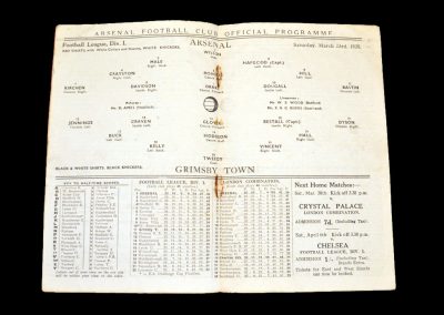 Arsenal v Grimsby 23.03.1935
