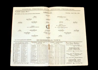 Arsenal v Huddersfield 20.04.1935