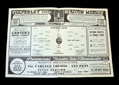 Man Utd v Arsenal 03.10.1936