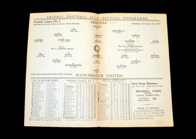 Arsenal v Man Utd 06.02.1937
