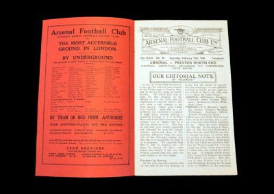 Arsenal v Preston 12.02.1938 - FA Cup 5th Round