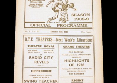 Bolton v Everton 15.10.1938