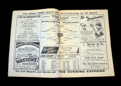 Liverpool v Arsenal 12.11.1938