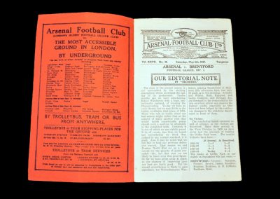 Arsenal v Brentford 06.05.1939